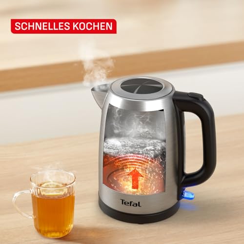 Foto von Tefal Edelstahl-Wasserkocher, 1,7 l, 2200 Watt für schnelles Kochen