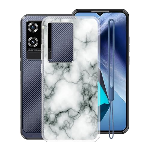 KJYFOANI for Oukitel WP50 Case, Transparent Hull Soft Silicone TPU Protective Case, Shockproof Anti-fall Shell, Ultra-thin Bumper Back Cover for Oukitel WP50 (6.60