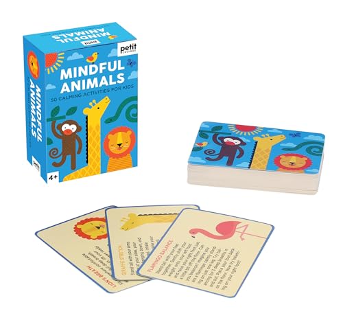 Petit Collage Ptc630 Mindful Animals Activity Cards, Multicoloured, A6