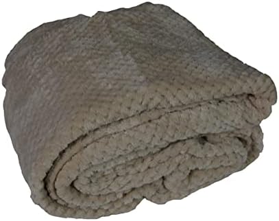 Waffle Honeycomb Blanket / Throw (King 200 x 240, Silver)