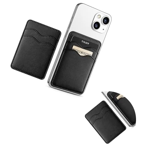 JeiibrZui Slim Leather Phone Card Holder Cover