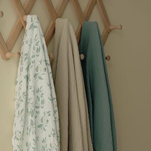 GLLQUEN BABY Muslin Swaddle Blankets,3-Pack Receiving Blanket for Newborn Boys and Girls,Baby Swaddle Blanket Unisex,Osmanthus Fragrance,Baby Essentials, Registry & Gift, 40 x 38 inches by GLLQUEN BABY - Image 8