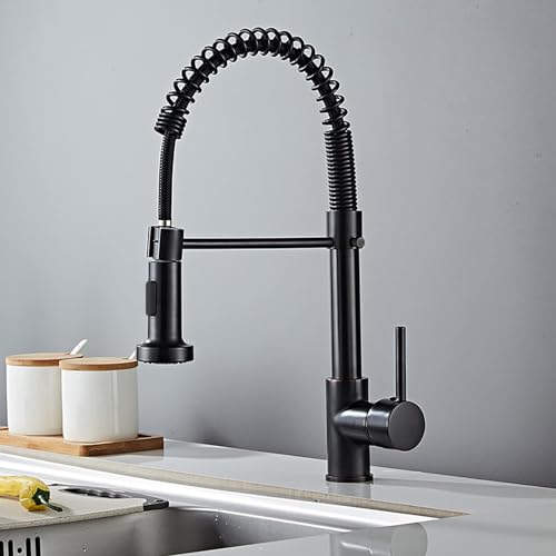 Robinet mitigeur pivotant cuisine moderne avec douchette extractible multi-usage chic - 7