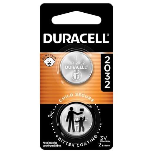 Duracell 2032 Lithium Battery, 2 Count, AirTag & Key Fob, CR2032 3V Cell