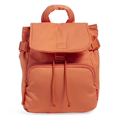 Vera Bradley Women's Cotton Utility Mini Backpack Purse, Orange Bell Pepper - Recycled Cotton, One Size by Vera Bradley - Used condition - US$22.45