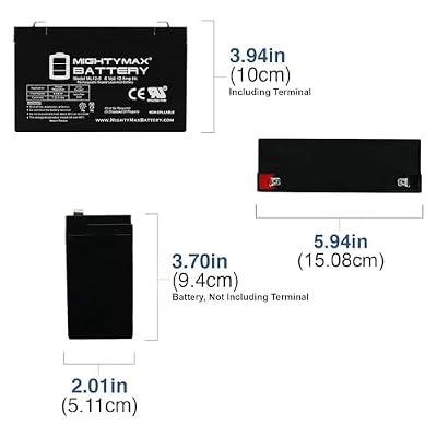 Mighty Max Battery 6V 12AH F2 SLA Replacement Battery for Hubbell 1200006, HE650, HE625