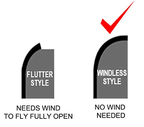 Espresso - Windless Feather Swooper Flag Banner Sign Kit Kb-H #TOP2