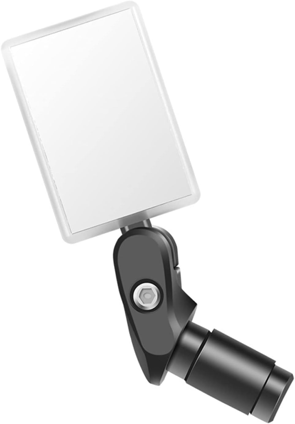 ZKHD Bar End Bike Mirror 360°Adjustable Rotation Bicycle Cycling Rear View Mirrors with LED Light，USB Rechargeable Bike Handlebar Bike Mirror for Mountain Road Bike,rectangularLEDlight-2pcs