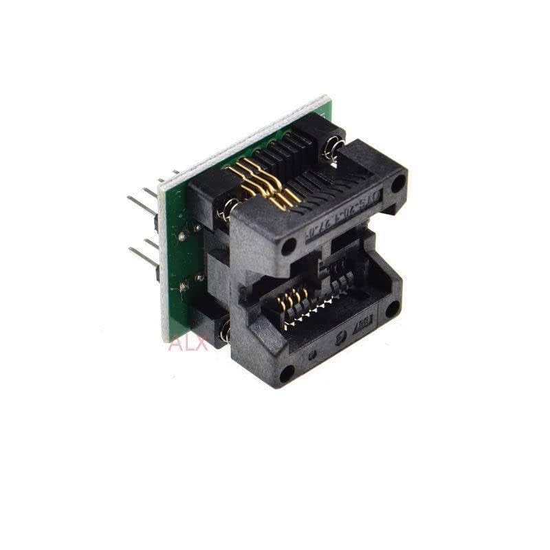Generic 2PCS SOP8 to DIP8 ez Programmer Adapter Socket 200MIL 208MIL Socket Converter Module Test chip IC W25Q32 W25Q64 MX25L EEPROM, WYC_DJFF_11088