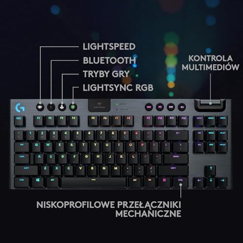 Logitech G G915 TKL LIGHTSPEED Wireless RGB Mechanical Gaming Keyboard