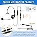 Callez Cisco Phone Headset with Mic Noise Cancelling, RJ9 Office Telephone Headset with Quick Disconnect Cord Compatible with Cisco IP Phone 7940 7942 7945 7960 7962 7965 7821 7841 8811 8841 8845 8851