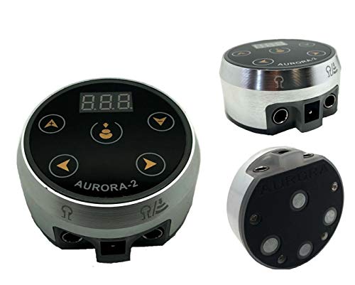 DGT New 2 Gen. Aurora II Dual Machines Tattoo Power Supply (Silver)