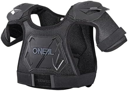ONeal Unisex-Child Pee Wee Chest Protector Black, Large/X-Large