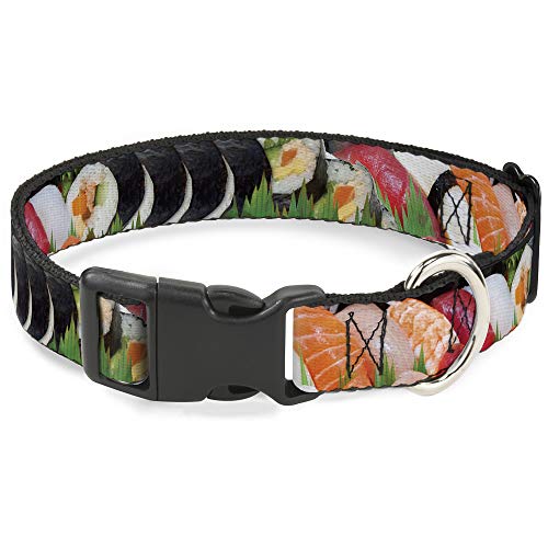 Collar de sushi ancho y regulable con broche plástico resistente Buckle Down 2