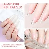 Żel do przedłużania paznokci Saviland Poly: 100 ml przezroczysty akrylowy żel do przedłużania paznokci Poly Nails, długotrwały żel wzmacniający, zagęszczający i budujący paznokcie dla początkujących