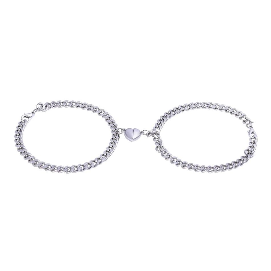 See full amazon price history chart for DF Store Couple Bracelet Magnetic Stainless Steel Heart Bracelets Love Couples Bracelets Friendship Promise 2 In 1 Wrist Band Link Chain Bracelet For Men & Women - Boys & Girls Couple & Lovers DF Store Couple Bracelet Magnetic Stainless Steel Heart Bracelets Love Couples Bracelets Friendship Promise 2 In 1 Wrist Band Link Chain Bracelet For Men & Women - Boys & Girls Couple & Lovers (B0CWDH5FFR) Amazon Price History, Amazon Price Tracker