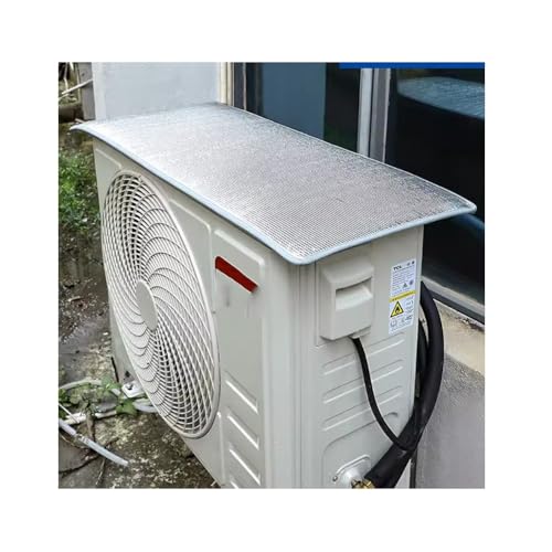 Bâche de protection climatiseur extérieur argent aluminium 102x50cm