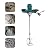 2400W Power Concrete Mixers, 110V 1200RPM Portable Electric Corded Concrete Cement Mixer Handheld Rod Grout Stirring Mixer 6 Speed Adjustment Stirring Tool for Mix Cement, Putty (Blue)