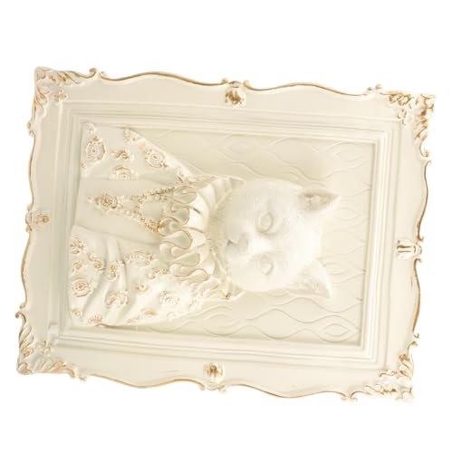 PRETYZOOM Nordic Style Animal Wall Relief Decor Resin Wall Art Ornament for Living Entryway Home Decoration