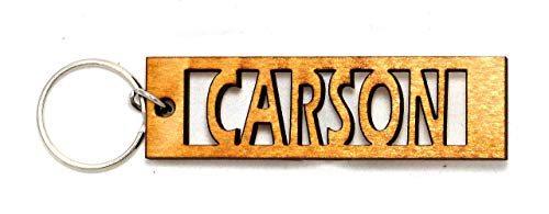 Personalized Custom Keychain - Laser Cut from Sustainable Wood