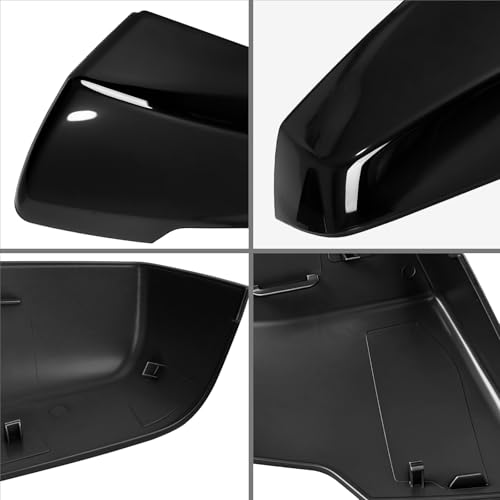 Gloss Black Left Driver Side Replacement Mirror Cover Cap for 2018-2024 Chevy Traverse and 2020-2023 GMC Acadia, Directly Replace Style, Not Sticker by sportuli - Image 4