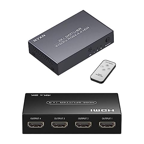 HDMI Switch 3 in 1 Out + HDMI Splitter 1 in 4 Out Cover