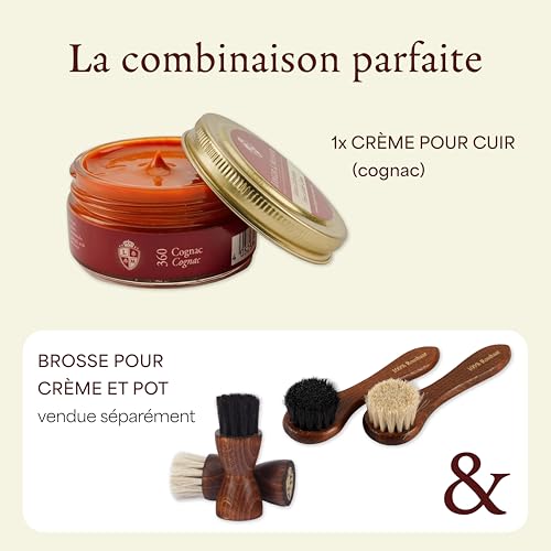 Langer & Messmer crème de cirage pour cuir lisse cirage de haute qualité pour l'entretien des chaussures convient à toutes les chaussures en cuir lisse 50 ml – vue 3
