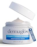 Dermaglos Moisturizing Cream | Vitamin A (Retinoids), Vitamin E & Allantoin | Rich Moisturizer for Wrinkles, Stretch Mark Prevention, Tattoo Aftercare, Scar cream, Hydration for Smooth Skin | 1,76 oz