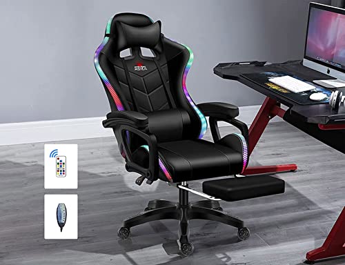 Chaise de jeu vidéo ergonomique pour soulager le mal de dos noir - 3