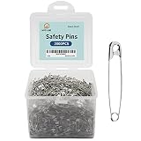 2000Pcs Safety Pins Assorted, 1.1 Inch Rust-Resistant Steel Wire Silver Sewing Safety Pins for Cloth