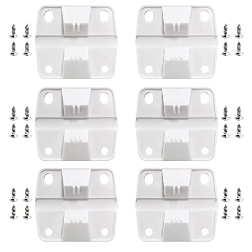 Ansook Cooler Replacement Plastic Hinges & Screws Set - Compatible with Coleman Coolers 5253 6262 6270 Cooler Hinges Replacement - for Rubbermaid Cooler Hinges (Set of 6)