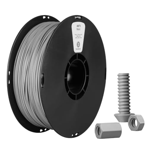 Kexcelled ABS Filament 1.75mm Gray, 3D Printer Filament ABS 1kg Spool (2.2lbs), Excellent Comprehensive Performance +/- 0.03mm,Fit Most FDM Printer