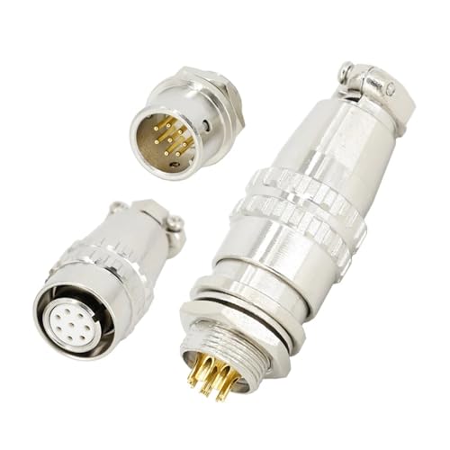 Connecteur d'aviation XS12-8 mâle femelle pour remplacer les prises de machines CNC et d'imprimantes 3D