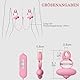BDSMYEE Nippelklemmen Brustwarzen mit 10 Vibrationsmodi,Sex Spielzeug für die Frau extrem hart,BDSMs Spielzeug hart,Nipple Clamps Set,SM Sexspielzeug extreme Paare (Rosa)