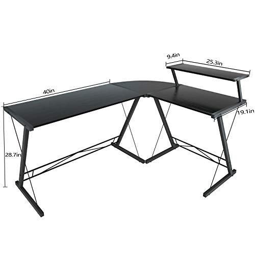 10 BEST Reversible L Shaped Desk Home Office Desk with Round Corner
