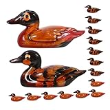 Son choix : symbolise un beau mariage, ce qui en fait un idéal pour mariages ou anniversaires, statues de canard sculptées main, ornement de canard sculpté main