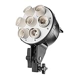 StudioPRO Seven Socket Head Only With Umbrella Mount For Photography Fluorescent Continous Lighting