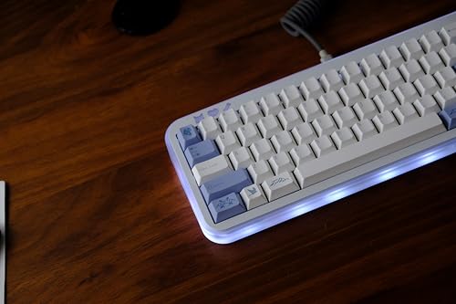 GK GAMAKAY White Purple PBT Keycaps Set, Cherry Profile, Doubleshot Keycap by GK GAMAKAY - Used condition - Image 7