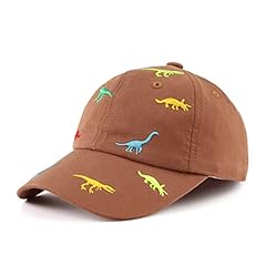 Brown Embroidery Dinosaur