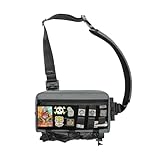 [TACTICAL_GEEK] Cache L3C EDC 斜めがけバッグ クロス ボディバッグ 軽量ワンショルダー日行背包 人気旅行隠しポケット クイックアクセスYKKジッパー クロスボディショルダーバッグ タクティカルバックパック 男女兼用 軽量多機能バックパック (グレー)