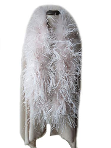 Women's Faux Cashmere Cape With Real Ostrich Feather Collar Shawl Wrap Winter Warm