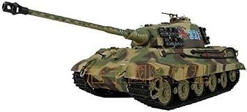 1/16 Scale Radio Remote Control German King Tiger Henschel Turret Air Soft RC Battle Tank Smoke & Sound Model