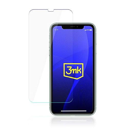3mk Flexible Glass Panzerglas für iPhone 11, 9H Härte Panzerglasfolie, Härte Schutzglas Kompatibel mit iPhone 11, HybridGlass, Panzerglasfolie, Anti-Öl Anti-Fingerabdruck, Hartglas Anti-Kratzer