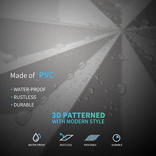 Art3D Star Textures 3D Wall Panels White Snowflake Design For Interior Wall Decor Pack Of 12 Tiles 32 Sq Ft (Pvc) #TOP4