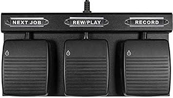 ECS Durable Waterproof USB Foot Pedal, Hands Free 3 Button Pedals for Medical Applications