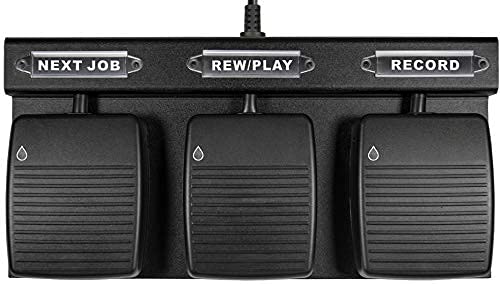 ECS Durable Waterproof USB Foot Pedal, Hands Free 3 Button Pedals for Medical Applications