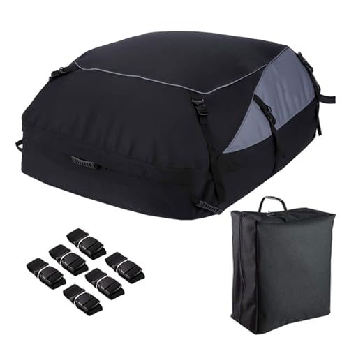 Soft-Shell Roof Carrier - Vehicle Soft-Shell Carrier Car, Cargo Original Roof Bag | Foldable Roof Box Storage Box, Waterproof Soft Rooftop Luggage Carriers for Travel and Luggage Transport,