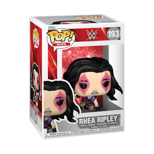 Funko POP! WWE: Wrestle Mania 40 - Rhea Ripley - 1 in 6 Chance of Receiving the Rare Chase Variant (Black Light) - Sammelbare Vinylfigur - Geschenkidee - Offizielles Merchandise