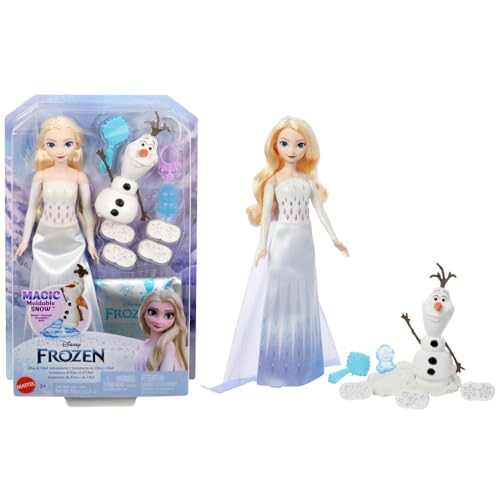 Mattel, Disney Frozen Abenteuerpuppe ELSA und Olaf für Mädchen ab 4 Jahren