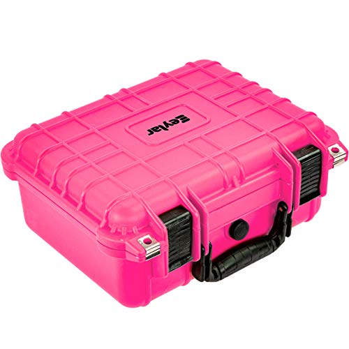 Eylar Hard Gun Case Water & Shock Proof With Foam Tsa Approved 13.37 Inch 11.62 Inch 6 Inch (Pink) #TOP2